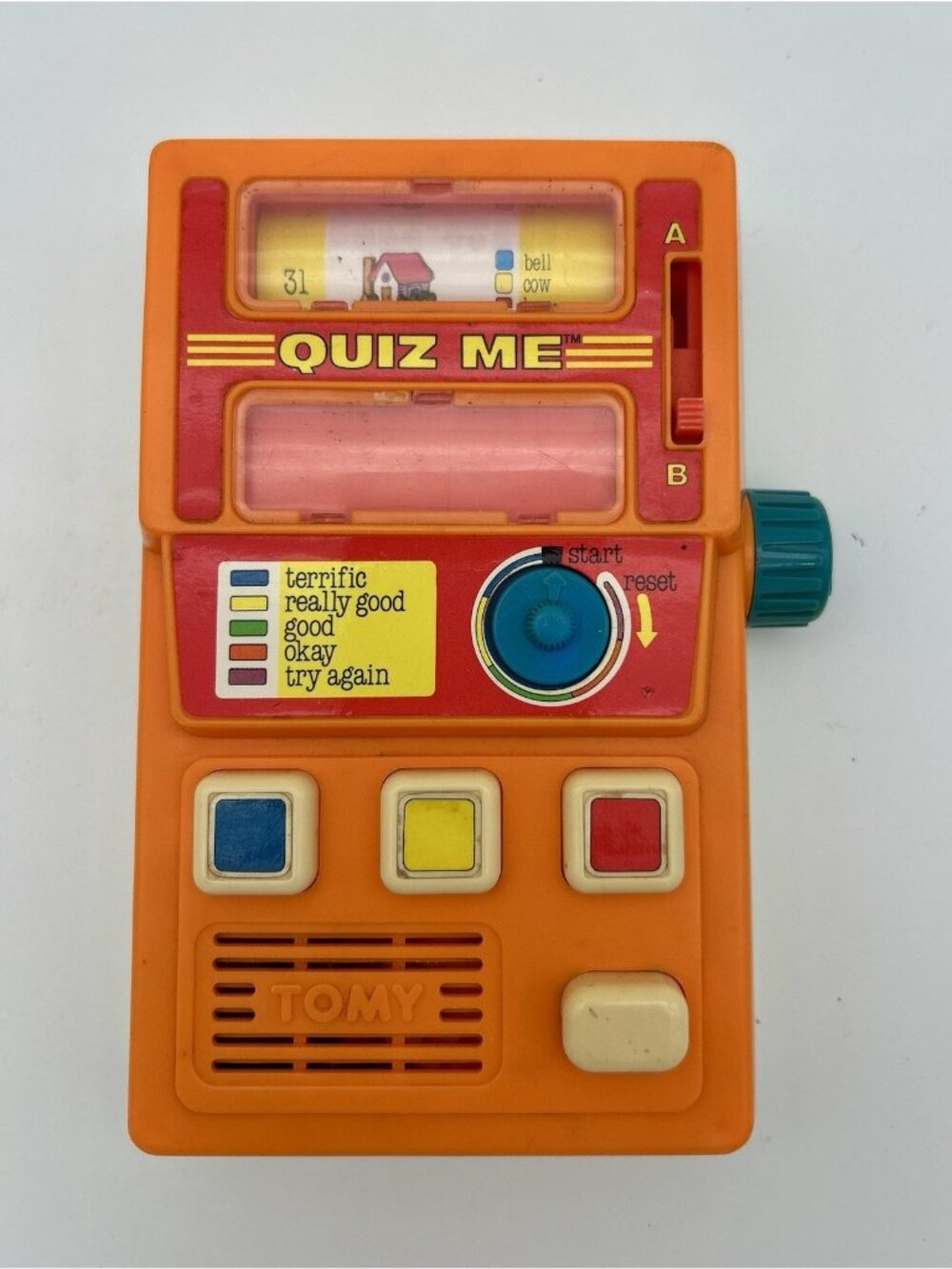 Vintage Tomy Quiz Me-Counting and Identification Game- Tested